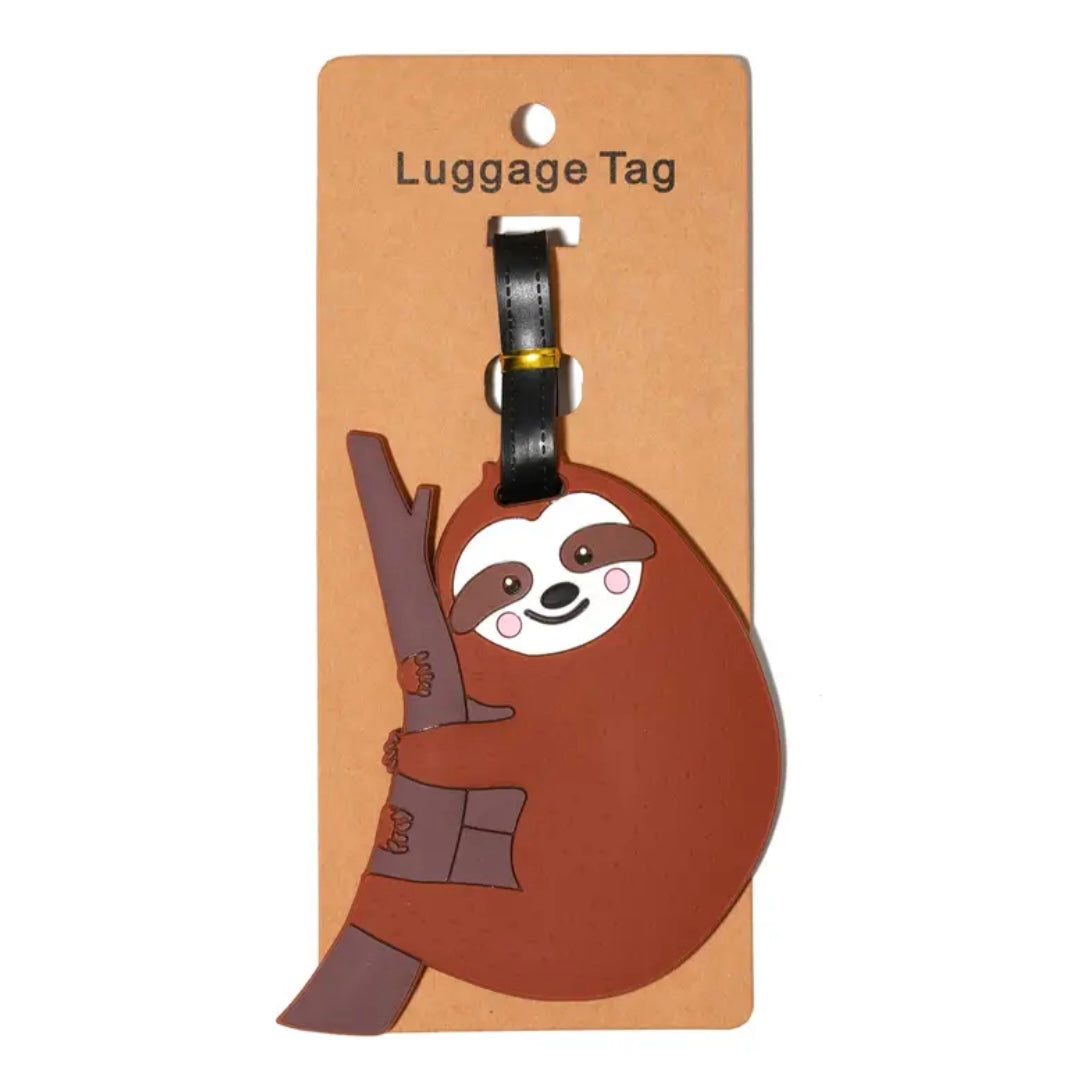 Cuddle sloth bag tag