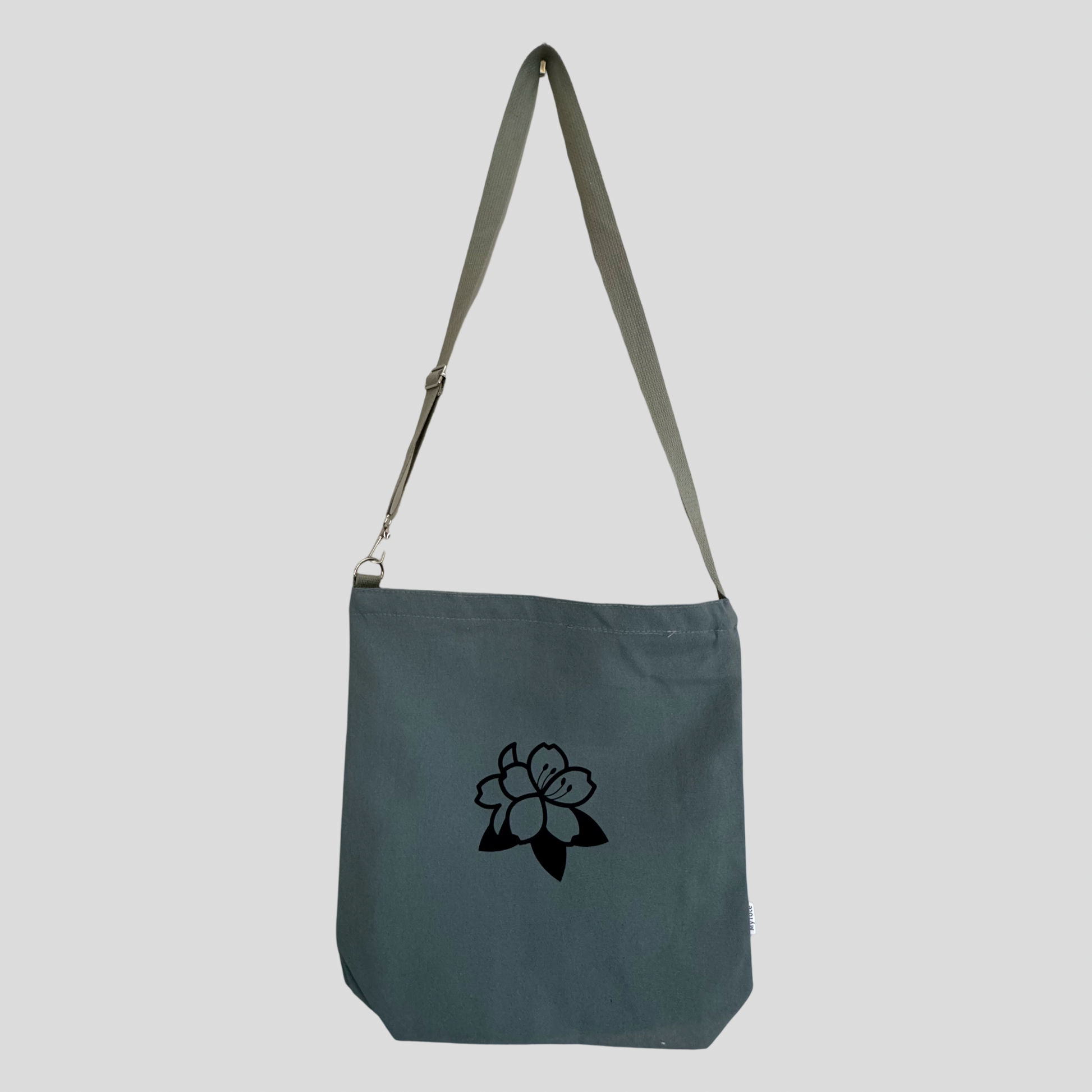 Sage hibiscus tote bag 