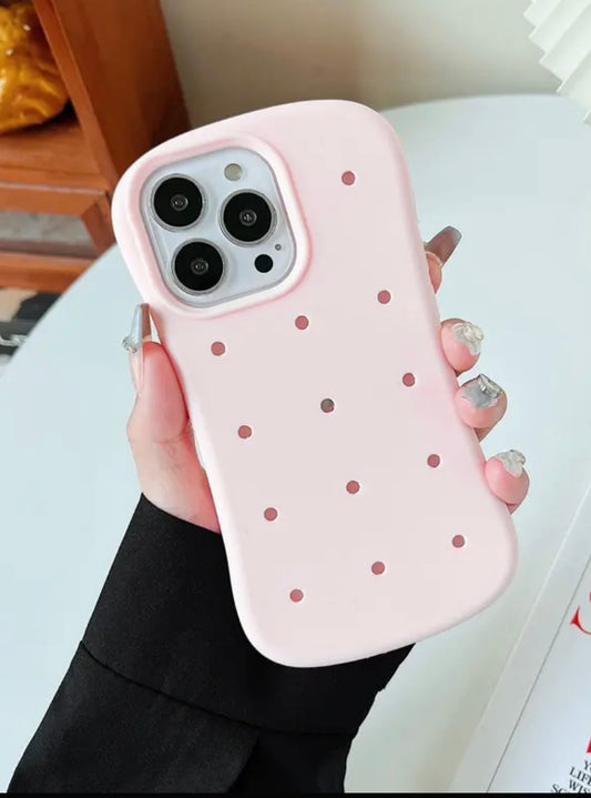 Pastel pink phone case